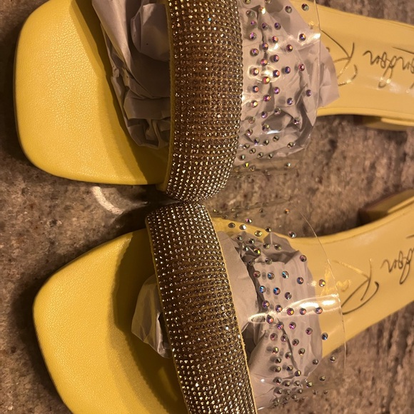 London Rag Old Flame Low Strack Heel Sandals - Picture 2 of 5